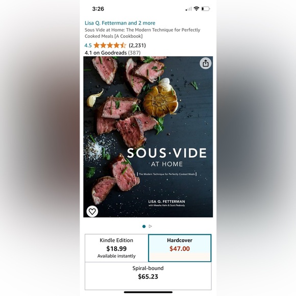 Sous-Vide at home cookbook 280 pages by Lisa Q. Fetterman - Picture 7 of 7